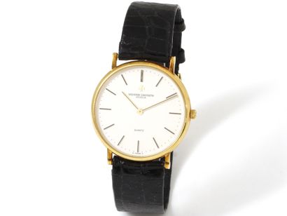 null VACHERON CONSTANTIN. Montre bracelet d'homme en or 750 millièmes, boîtier de...