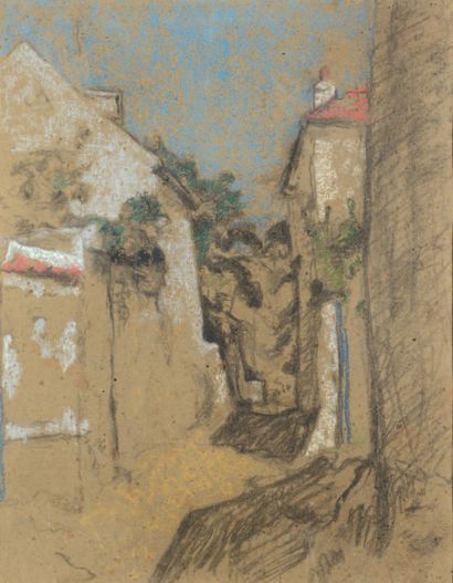 Ker-Xavier ROUSSEL (1867-1944) Rue à l'Etang-la-Ville, vers 1900
Technique mixte...
