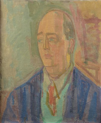 Zygmunt dit Sigmund LANDAU (1898-1962) Portrait d'homme
Huile sur toile, signée en...