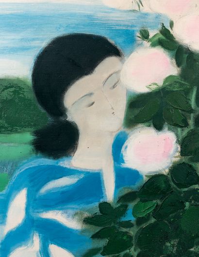 André BRASILIER (Né en 1929) Les roses de septembre, 1979
Huile sur toile, signée...