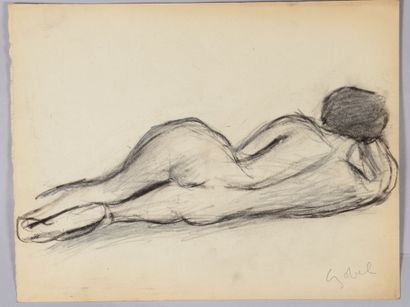 Béla Adalbert CZÓBEL (1883-1976) * Études de nu et Intérieur aux rideaux
Cinq dessins...