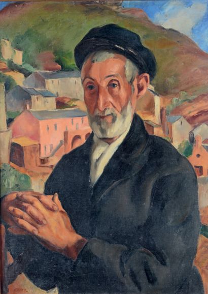 Charles KVAPIL (1884-1957) Vieux Corse
Huile sur toile, signée en bas à gauche et...