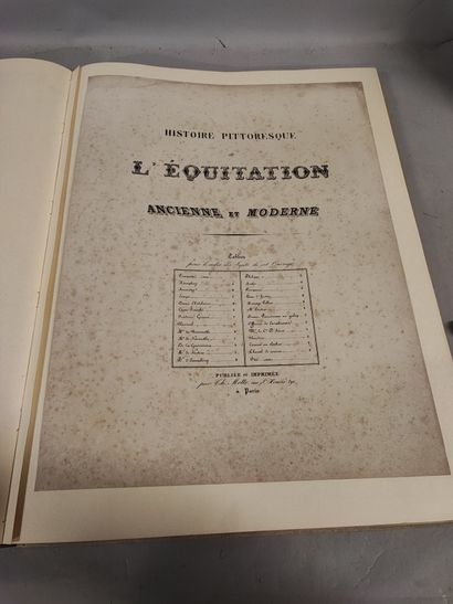 null Charles AUBRY. Histoire pittoresque de l’équitation ancienne & moderne dédié...