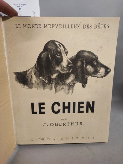 null Joseph OBERTHUR. The dog. Collection Le monde merveilleux des bêtes. Durel ed....