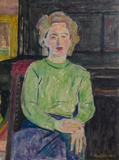 null Czeslan RZEPINSKI (1905-1995)Portrait de femme

Huile sur toile

Signée en bas...