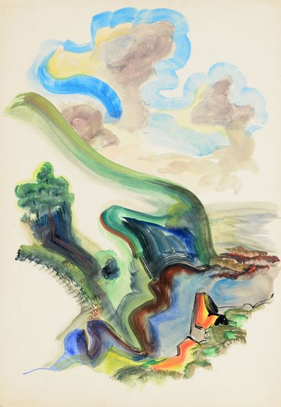 null Cyan (Zladislaw Cyankiewicz) (1912-1981)

Paysage

Aquarelle

Non signée

54...