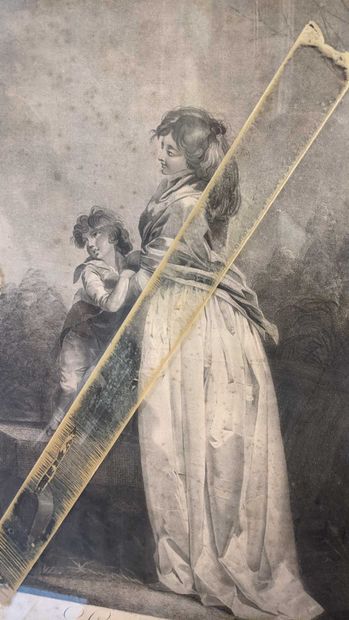 null Gravure, mère et enfant titré "la Surprise" 

62 x 48 cm

(picures et traces...