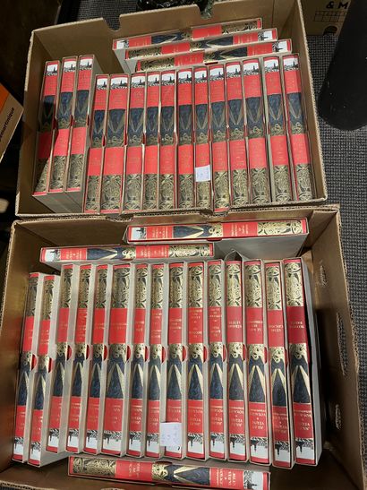null Jules VERNE, Editions Atlas (36 volumes, 2 cartons) Etat neuf