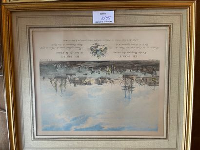 null Lot de 8 gravures en couleurs de ports dont Marseille, Toulon, Brest et divers

16...