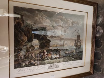 Lot de reproductions

Vue du Port d'Amsterdam

Vue...