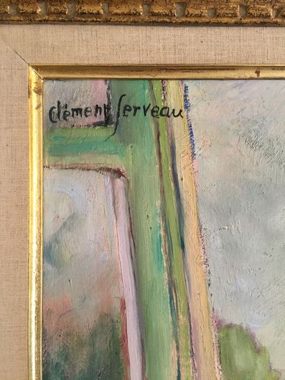 null Clément SEVREAU. Still life with an open window, hst signed upper left, 62 x...