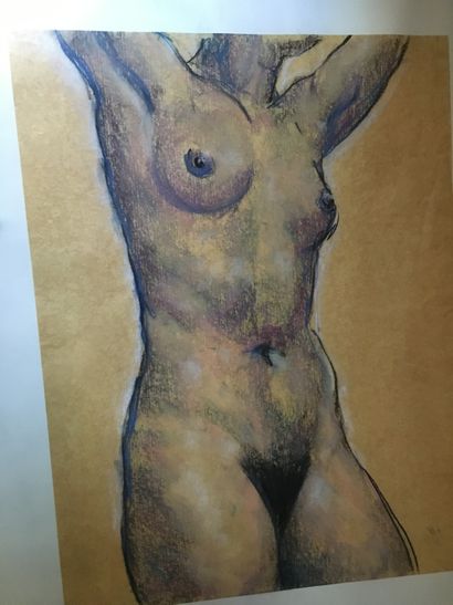 20th century school, Study of a female nude,...