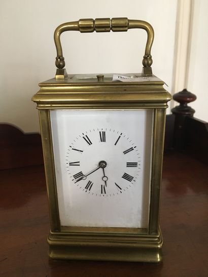 Travel clock, circa 1900, the movement signed...