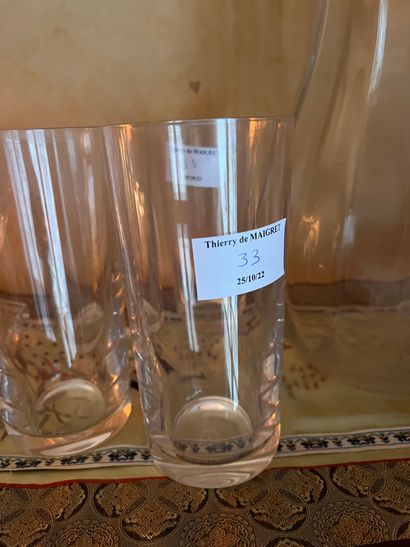 null Baccarat. St Louis. Lot of glasses and carafes. (ref 85)