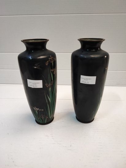 null JAPON

Paire de vases à décor émaillé d'iris

H : 26 cm 

Ref 25