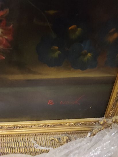 null Nature morte aux dalhias

Huile sur toile signée B. Ward 

122 x 90 cm 

Re...