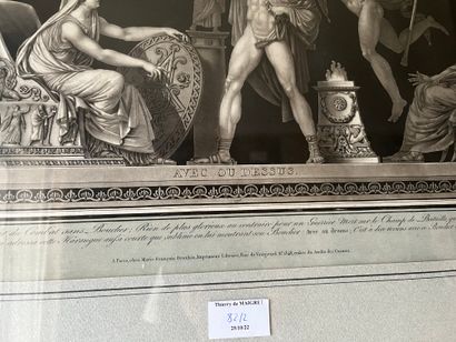 null Ancient scenes. Pair of neoclassical engravings. Size: 31 x 56 cm (ref 123)