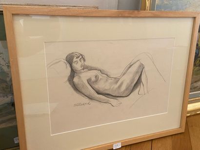 null nude woman

drawing, bears a signature in the middle at the bottom 

36 x 24.5...