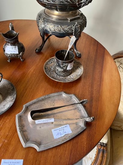 null 
Lot in silver 950°/°° Minerve mark including two cups and their saucers, a...