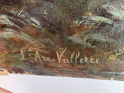 null L. Arc Vallette 

Gueule de loup, fleurs

Huile sur toile signé en bas à gauche...