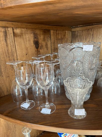 
3 Glassware handles including part of a...
