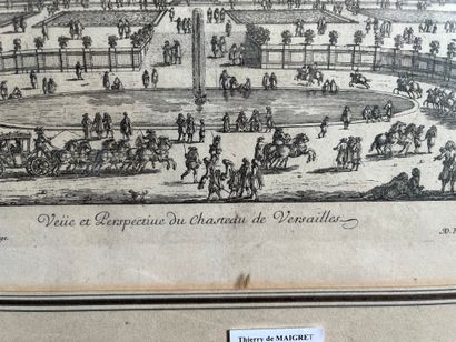 null 
Deux encadrés sur le thème de Versailles : Bassin d'Apollon et vue du Château...et...