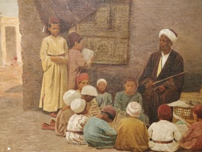 null Voitler BILLNEY (19ème siècle)

« Enfants arabes et leur maître »

Huile sur...