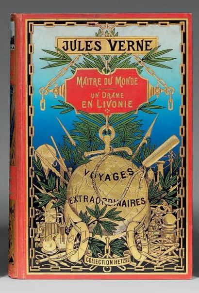 VERNE (Jules) * Maître du monde. * Un Drame en Livonie. Paris, Collection Hetzel,...
