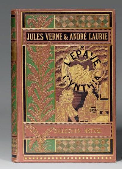 VERNE (Jules) & LAURIE (André) L'Épave du Cynthia. Paris, Hetzel, 1885. In-8°, cartonnage...