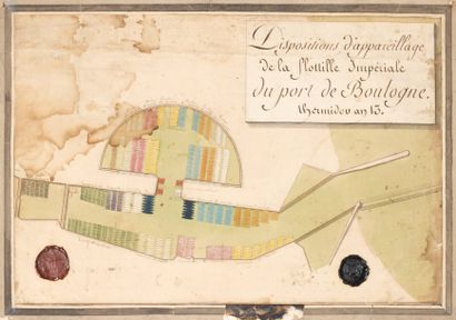  "Dispositions d'appareillages de la flotte impériale du port de Boulogne. Thermidor...