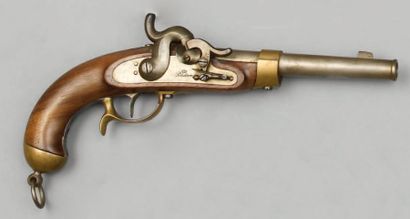  Pistolet prussien de cavalerie à percussion, modèle 1851, canon daté : "1852" ;...