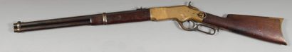 null Carabine Winchester modèle 1866, 3e type, calibre 44 ; canon rond, bleui et...