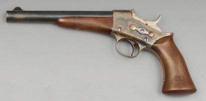  Pistolet Remington Army rolling block modèle 1867, canon bleui de 8", calibre 50...