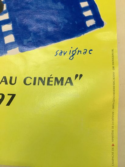 null D'après Raymond SAVIGNAC 

Cinémaréchaussée

 2 affiches dont une offset en...