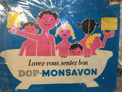 null D'après Raymond SAVIGNAC 

Dop mon savon 1954

1 affiche en couleurs sur carton...