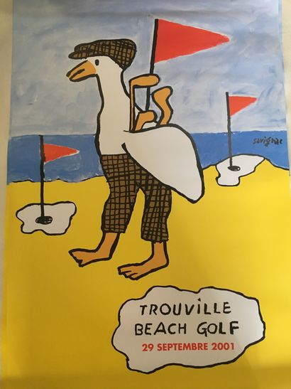 null D'après Raymond SAVIGNAC

 Beach Golf de Trouville ; Office du Tourisme de Trouville...
