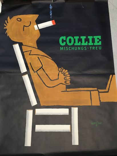 null D'après Raymond SAVIGNAC

 Cigarettes Française; Cigarettes Collie ; Cigarettes...