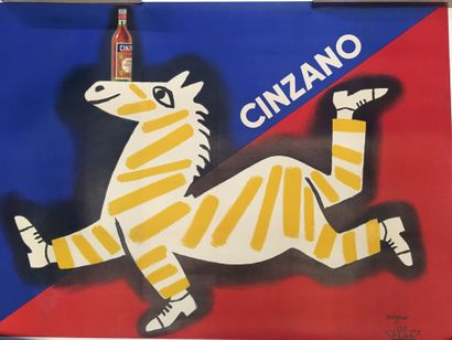null D'après Raymond SAVIGNAC 

Cinzano 

1 affiche en couleurs, édition De Plas,...