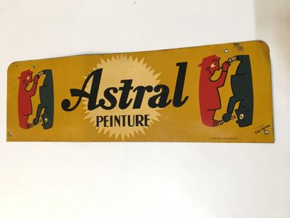 null D'après Raymond SAVIGNAC 

Astral peinture émail

 Bandeau plublicitaire en...