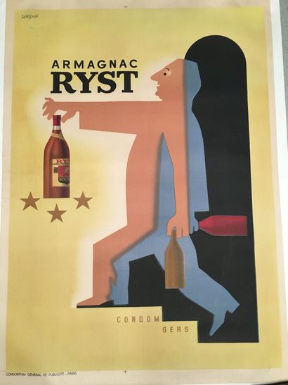 null D'après Raymond SAVIGNAC

 Armagnac Ryst 

1 affiche en couleurs, Edition Consortium...