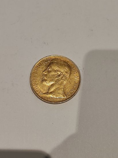 null Pièce de 100 Francs or Albert Ier de Monaco, datée 1901.
32.20 g.

