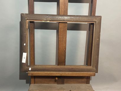 null Cadre en chêne mouluré, circa 1930
41 x 66 x 7,5 cm 
(vendu en l'état)