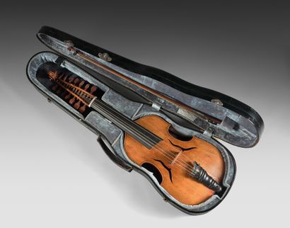 Interesting 18th century Italian viola d'amore,...