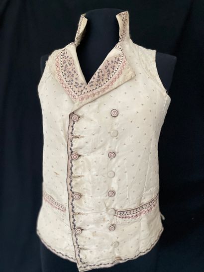 Winter vest or jacket embroidered with double...