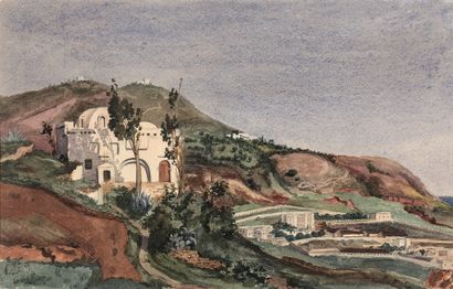 Louis ROGUIN (Rovigo 1813 - Valenciennes 1901) Two farms in the Algerian mountains
Pair...