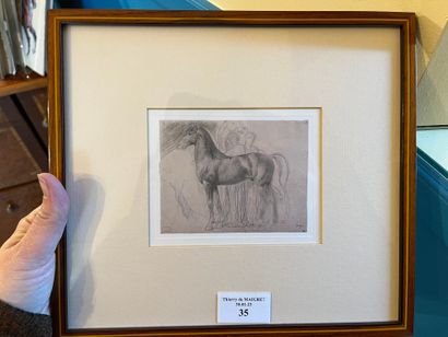 null After Edgar DEGAS (1834-1917)
"Horses and characters".
Engraving. Removal. 10...