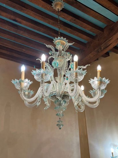 Chandelier with eight arms of light out of...
