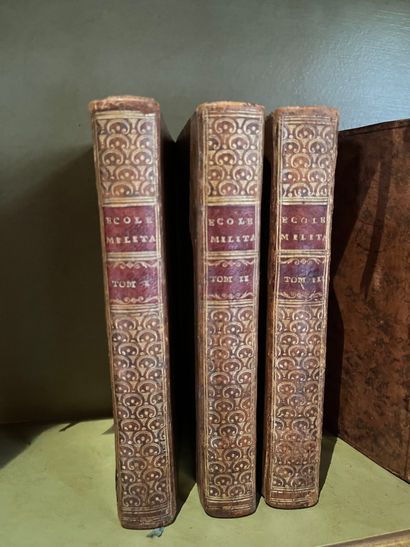 null Bound volumes: "Military School" (3 volumes) 1762
"History of the Ottoman Empire"...