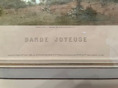 null Lot of frames: "The halo of Saint Nitouche", after Emile BAYARD "Bande joyeuse",...