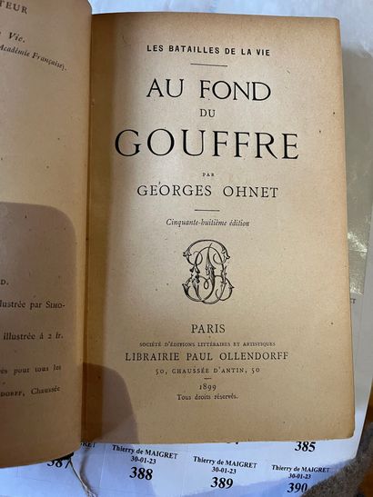 null Lot of volumes : 
G. Ohnet "Au fond du gouffre L'Ame de Pierre" , Alphonse Daudet...